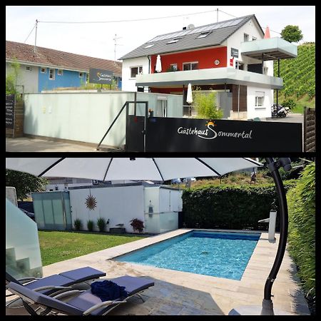 Gaestehaus Sommertal Mit Pool Im Garten, Eigener Parkplatz, 800M Zum Bodensee, 300M Zur Altstadt Meersburg Ngoại thất bức ảnh