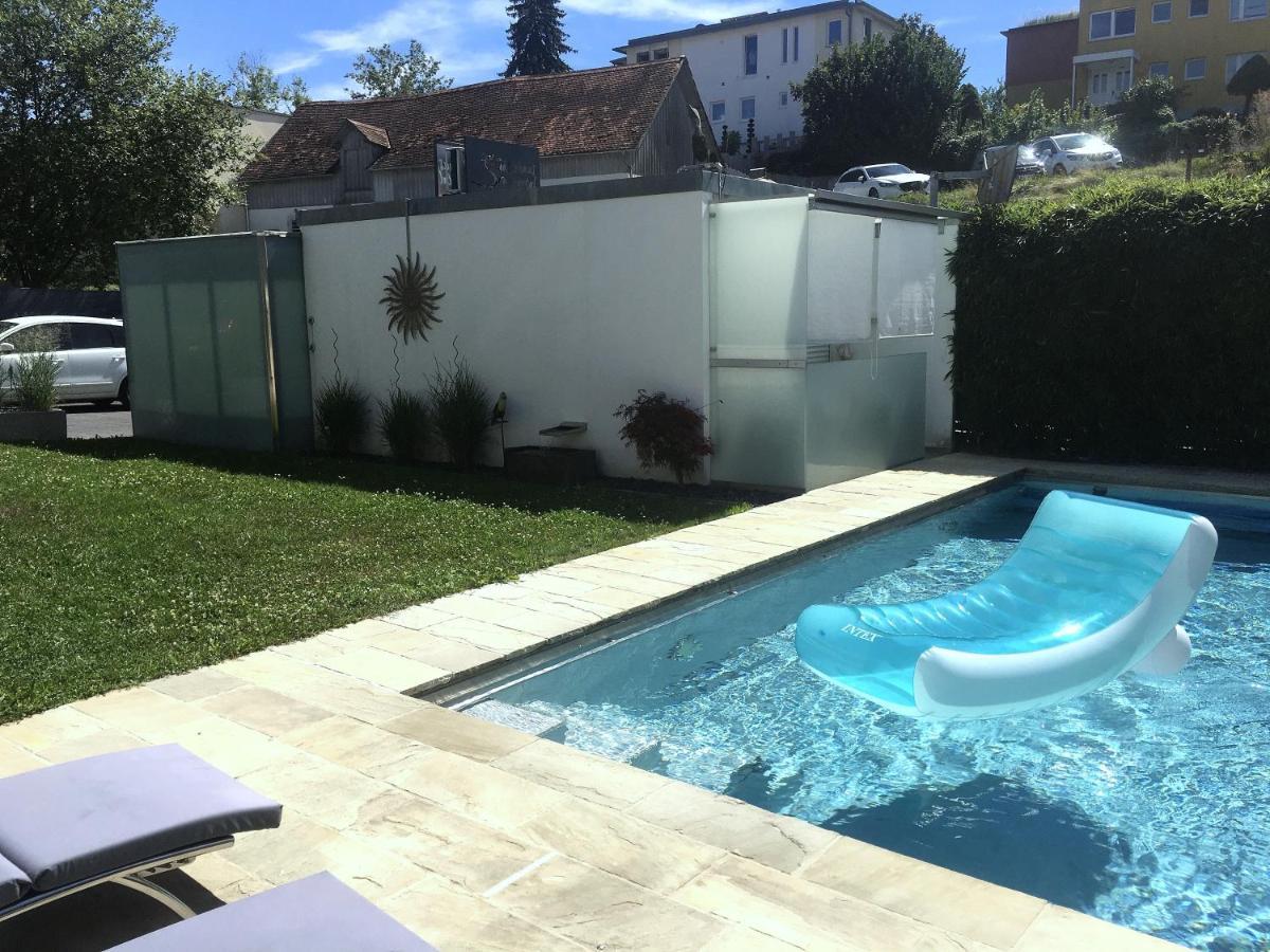 Gaestehaus Sommertal Mit Pool Im Garten, Eigener Parkplatz, 800M Zum Bodensee, 300M Zur Altstadt Meersburg Ngoại thất bức ảnh
